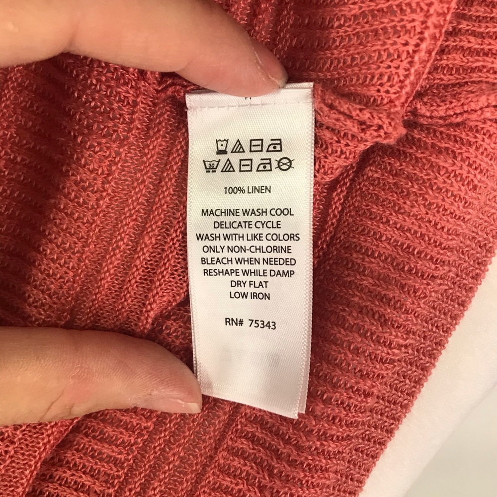 NWT Cynthia Rowley 100% Linen Cardigan - Picture 7 of 7